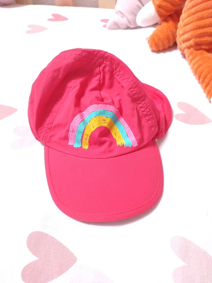 Casque bébé fille - Anti-uv - 6/12 mois - Très bon état - Olaian - photo numéro 2