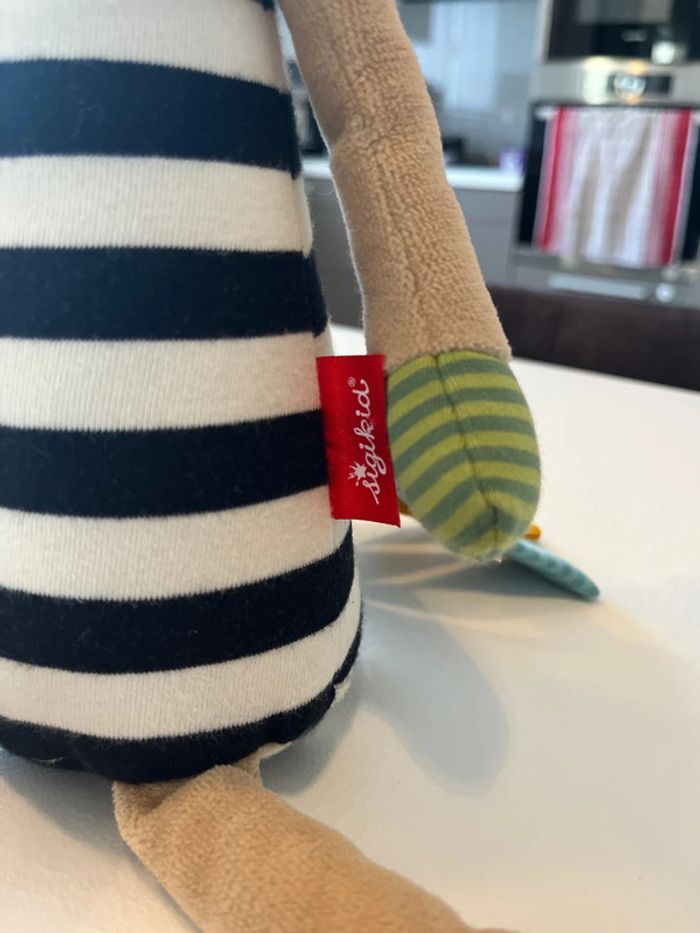 Grande peluche Sigikid zèbre - photo numéro 4