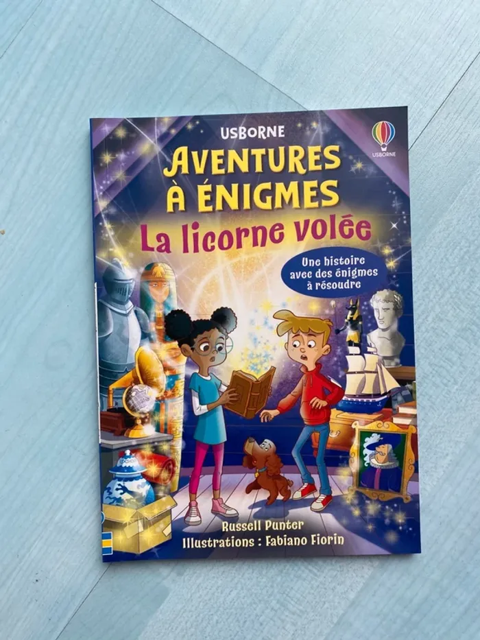 Livre aventure à énigmes la licorne volée