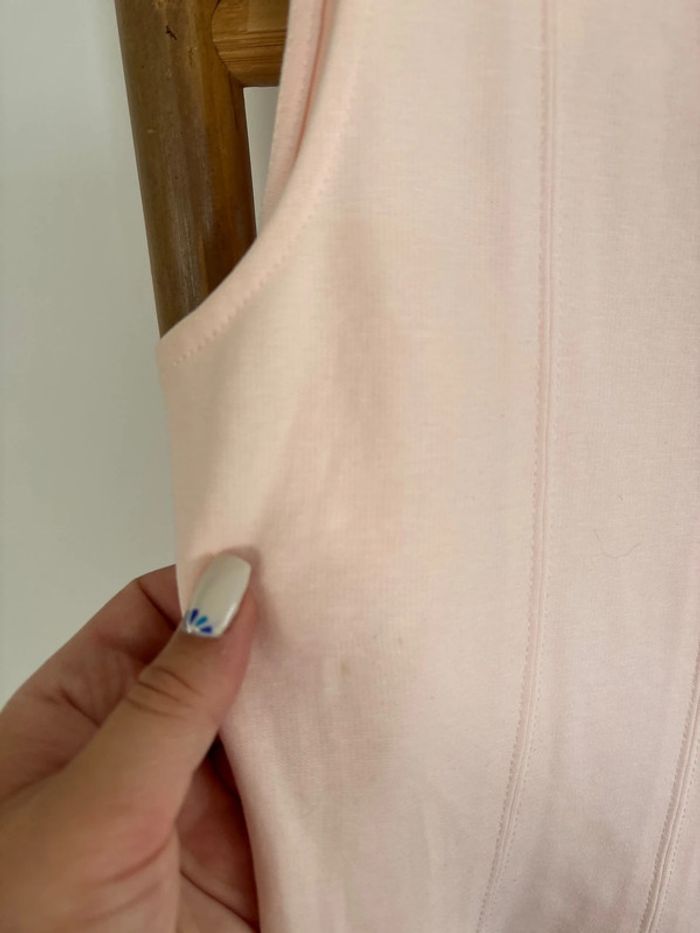 Robe sans manche rose pale Zara taille L - photo numéro 5
