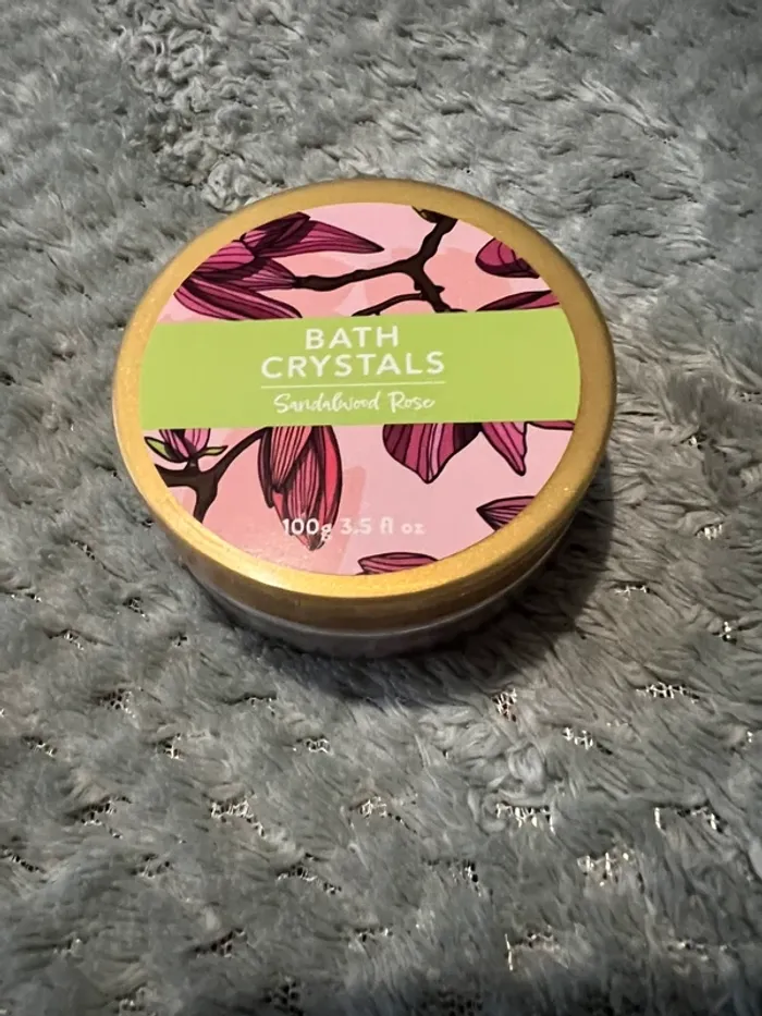 Cristaux de bain rose santal