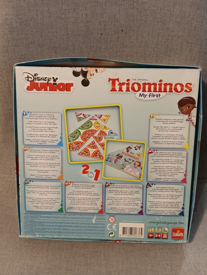 Jeu de société triominos Disney junior - photo numéro 5