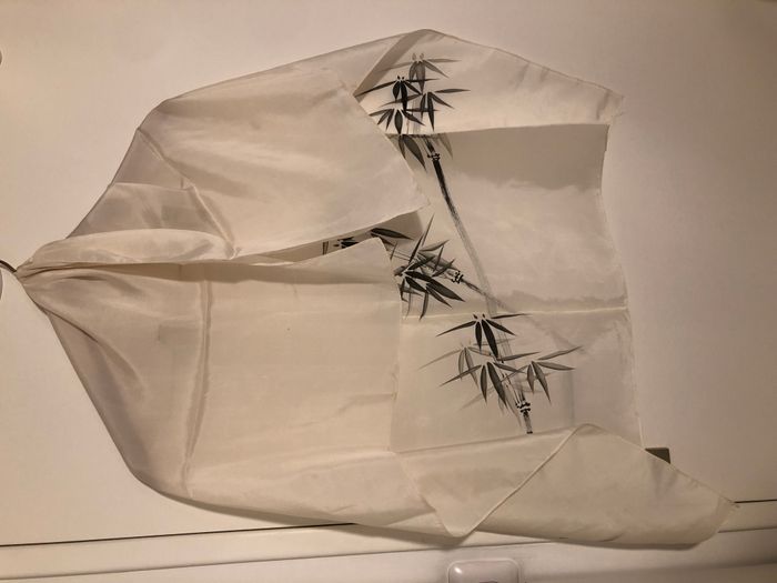 Foulard blanc crème - photo numéro 2