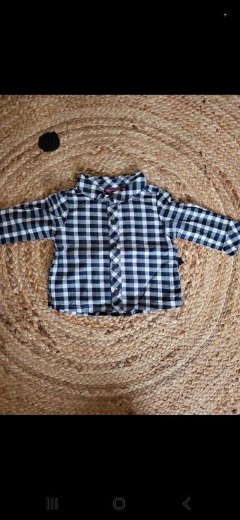 Chemise à carreaux sergent major