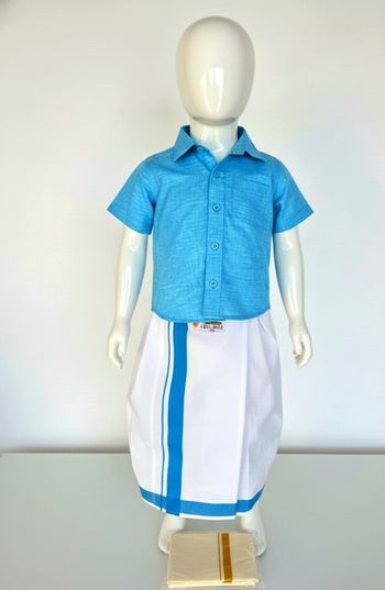 Vesti à scratch chemise bleu garçon 12 mois à 24 mois neuf mariage cérémonie fête