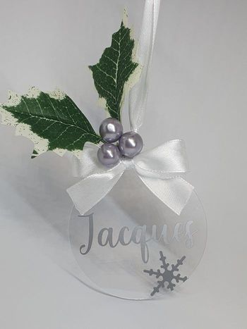 Boule de noël personnalisée