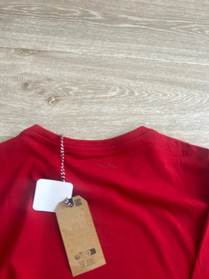 T-shirt à manches longues rouge Teddy Smith rétro vintage 16ans - photo numéro 4