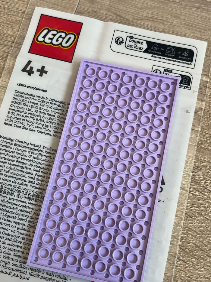 Lego 8x16 plat lavande - photo numéro 3