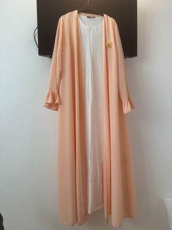 Ensemble abaya et robe sous abaya