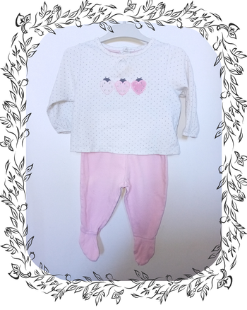 Pyjama ete 2 pièces Obaïbi 9 mois fille 