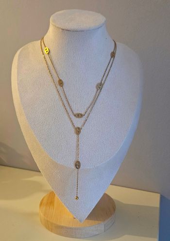 Collier Y tendance acier inoxydable 