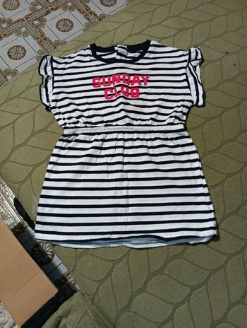 Robe tee-shirt rayée