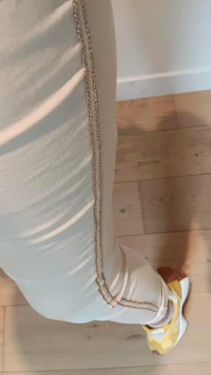 Jeans crème clair - photo numéro 9