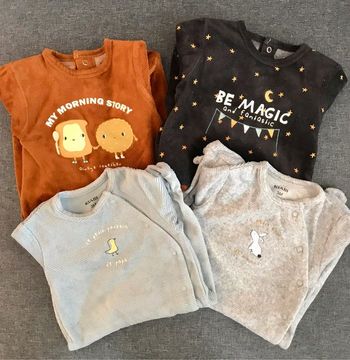 Lot de pyjamas velours