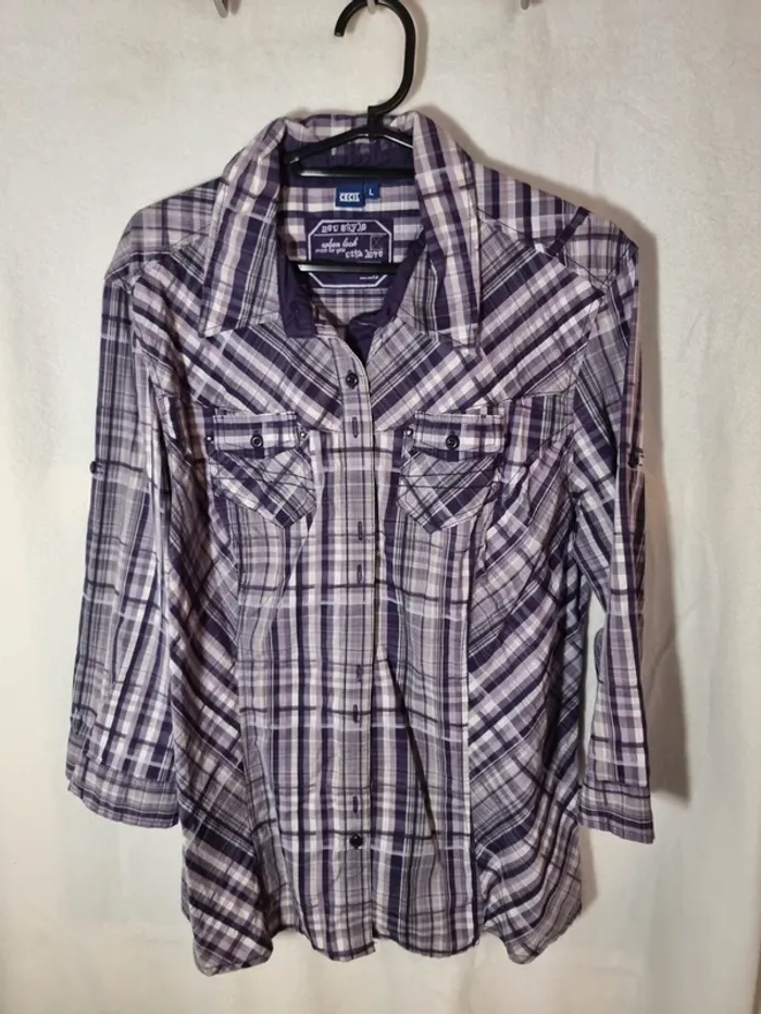 Chemise manches 3/4 Cecil