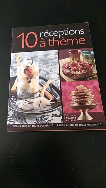 Livre recettes réception à thème