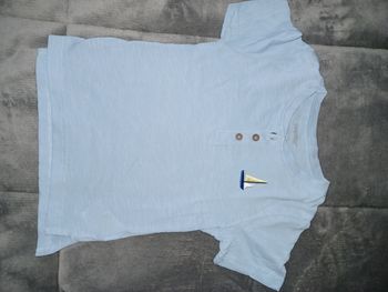 Tee-shirt manches courtes Garçon bleu ciel 