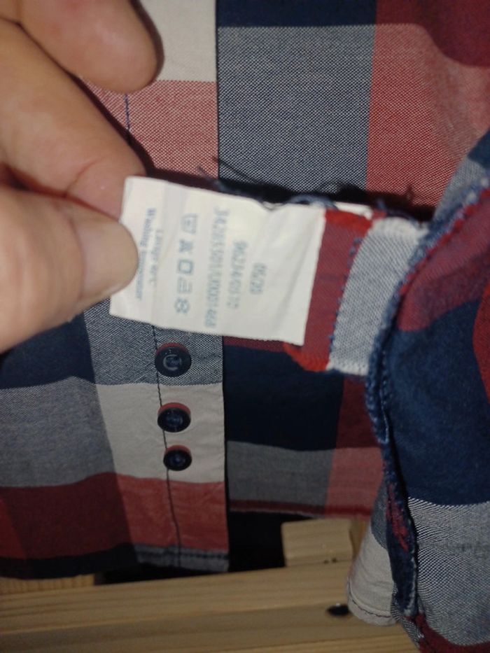 Chemise okaïdi à carreaux 14 ans - photo numéro 4