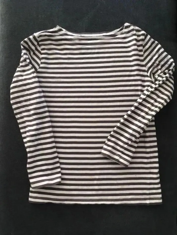👕 T-shirt manches longues garçon 9/10 ans rayé – C.F.K - photo numéro 3