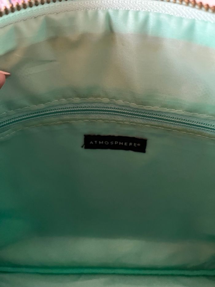 Sac/pochette enveloppe simili cuir mint Atmosphère TBE 🍬 - photo numéro 4