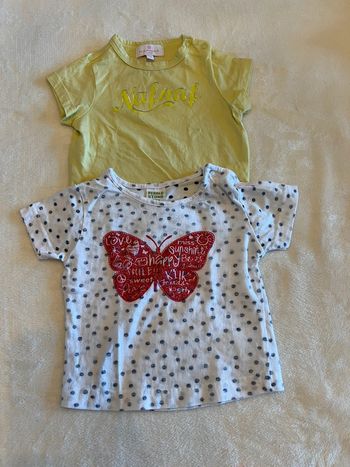 Lot de 2 t-shirts taille taille 68 / 6M