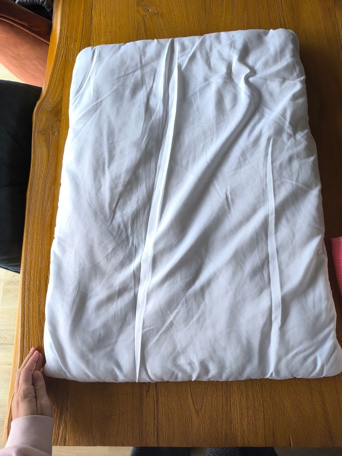 Matelas a langer+ housse verbaudet tissus vichy - photo numéro 7