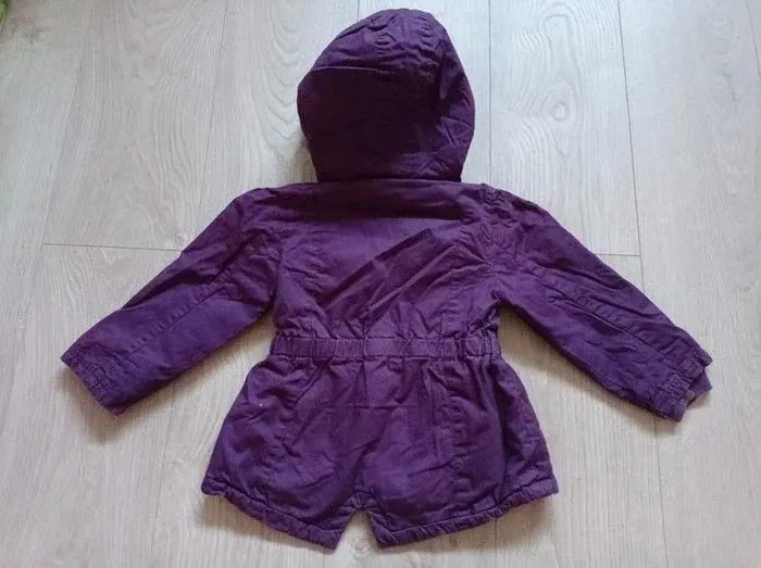 Manteau parka fille violet Kimbaloo 36 mois - photo numéro 4