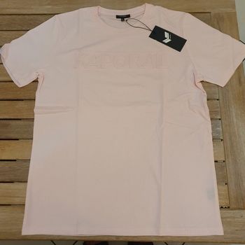 Magnifique Tee-shirt homme rose pâle taille XL Kaporal