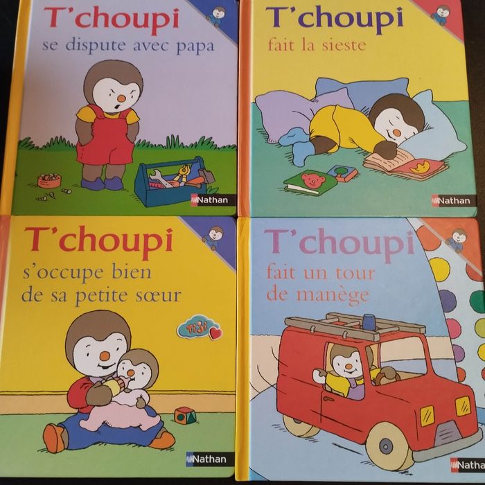 Lot de 4 Livres enfant Nathan T'choupi