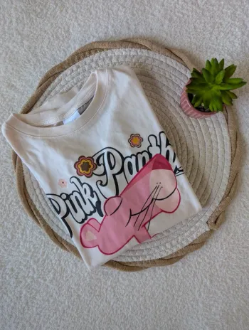 🩷 T-shirt Zara Pink Panther - 9 ans