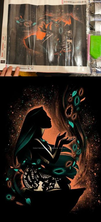 Diamant paint Disney Pocahontas 30x40.