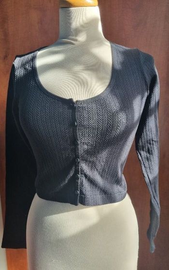 Boléro noir à boutons taille S