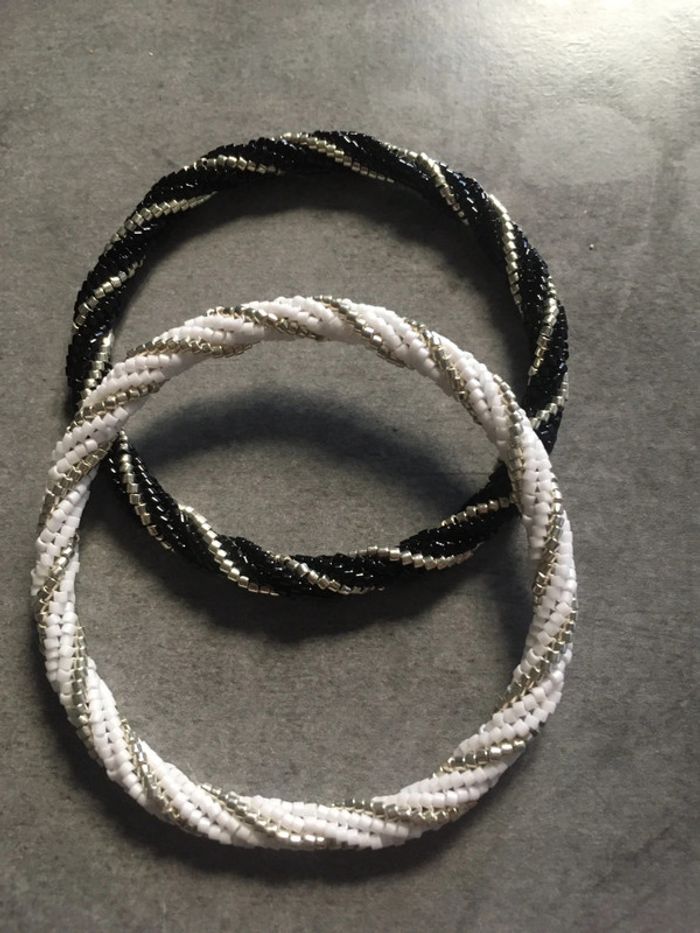 Bracelet jonc en perles - photo numéro 5