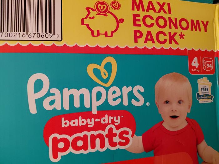 3 paquets pampers maxipack pants taille 4
