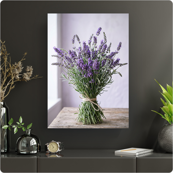 Affiche fleurs "Bouquet de Lavande" poster nature décoration murale zen A3 Sans cadre