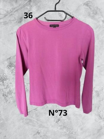 N°73 Haut vieux rose T36. Chassé croisé.