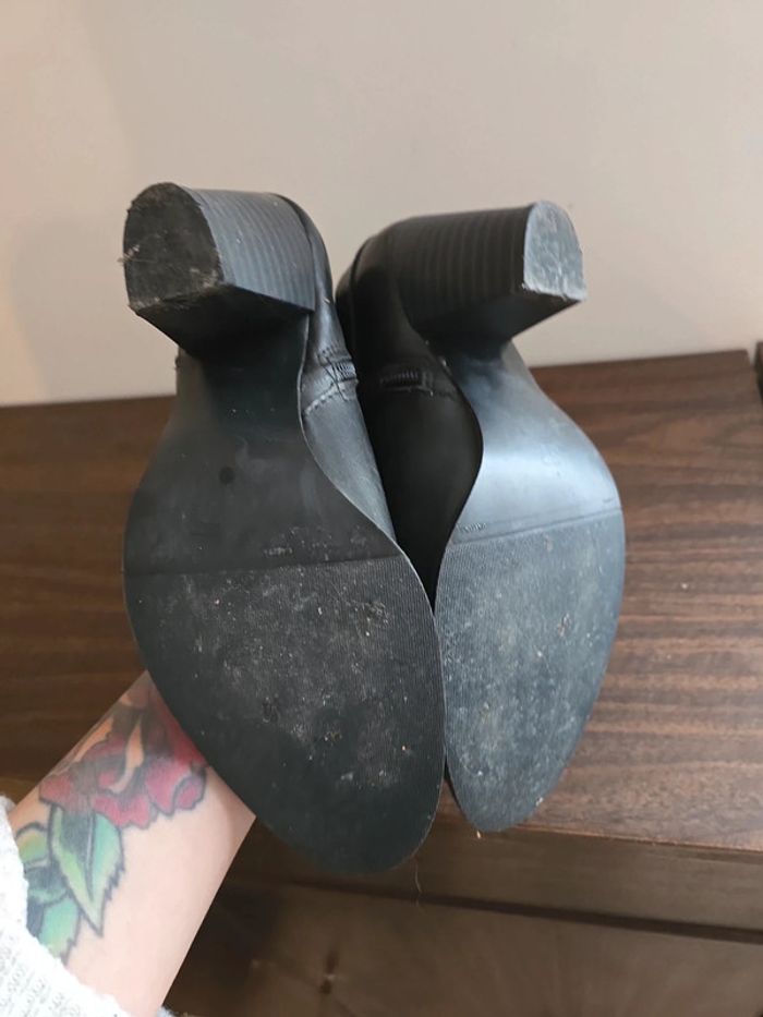 Bottes santiag très bon état noire 37 - photo numéro 6