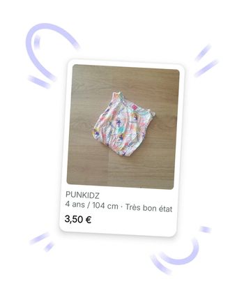 🩷 Combishort 4 ans Punkidz #emyfleury_4ansfille