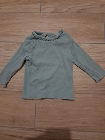 Haut manches longues vertbaudet 12 mois