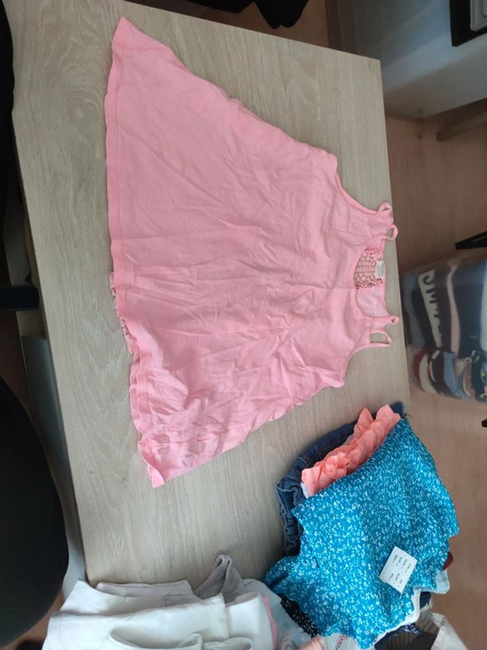 Débardeur rose dentelle dos zara