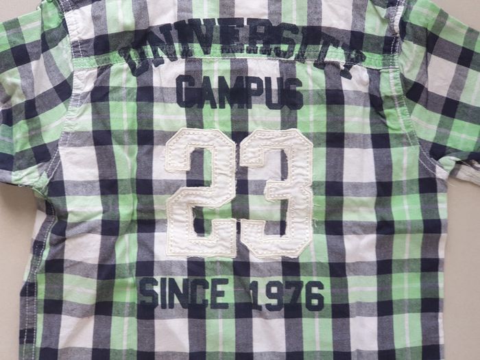 1 chemise manche courte vert 4 ans - photo numéro 5