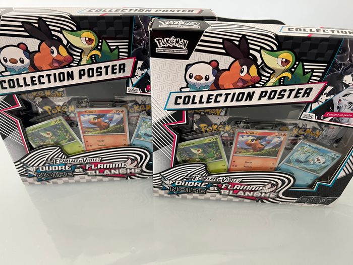 Lot Indivisible 2 Coffrets Poster Pokémon Unys EV10.5 - Foudre Noire & Flamme Blanche - photo numéro 2