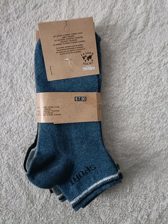 3 paires de chaussettes leader socks en 43/46