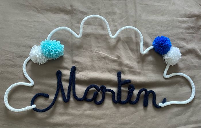 Prénom en tricotin - photo numéro 2