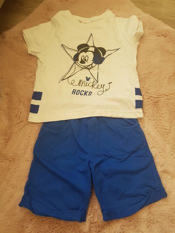 Ensemble short et tee shirt garçon 3 ans