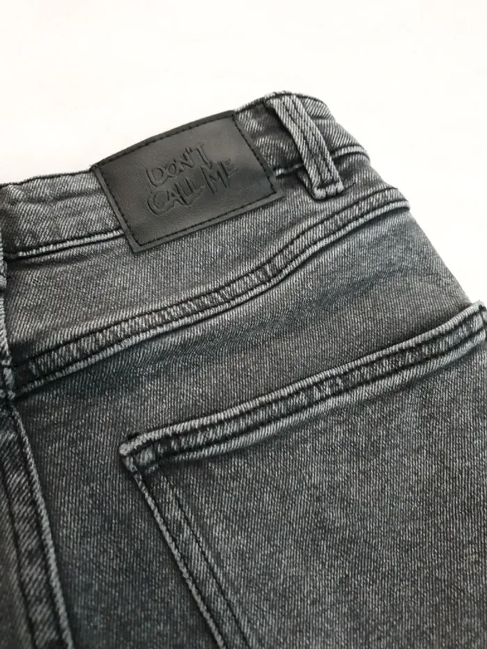Jean taille haute staight gris - photo numéro 4