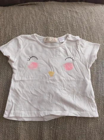 T-shirt fille 3/6 mois Zara excellent état