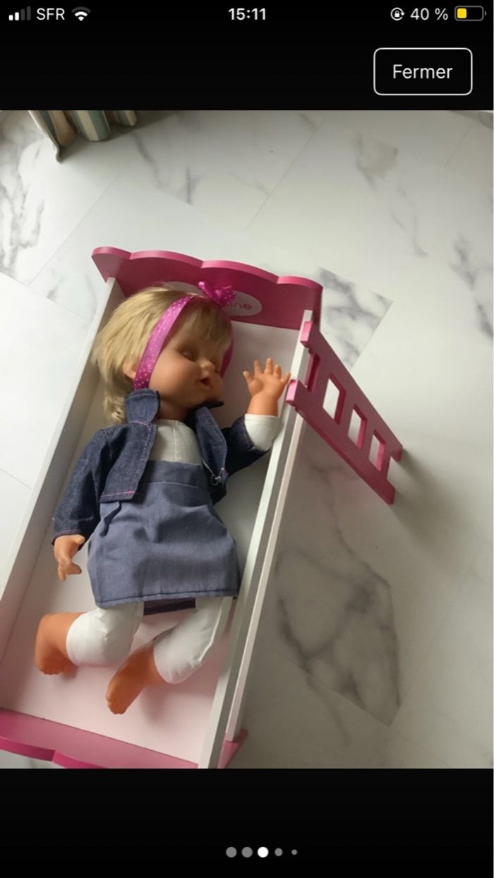 Lit superposé aimantine  avec bb - photo numéro 4