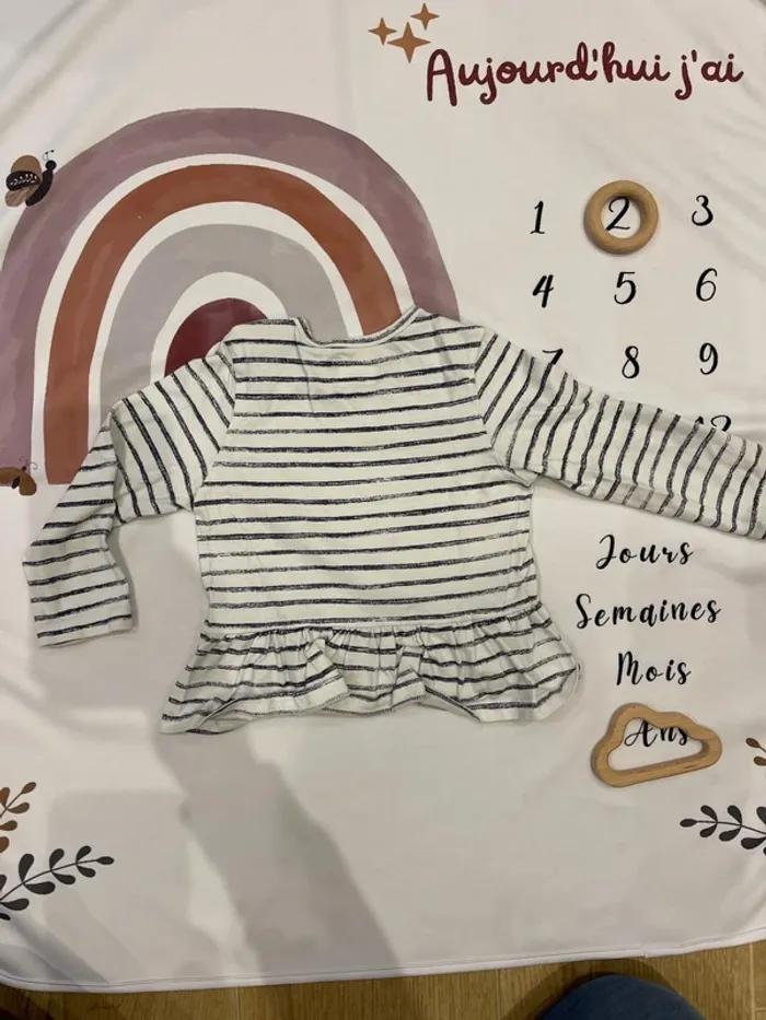 T-shirt manches longues bébé fille - IKKS - 2 ans / 86 cm - photo numéro 2