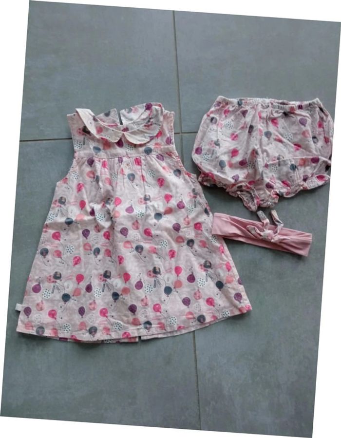 Superbe robe+ culotte+ bandeau